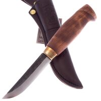 Нож Ahti Puukko Metsa сталь W75 Carbon steel рукоять карельская береза (9607)