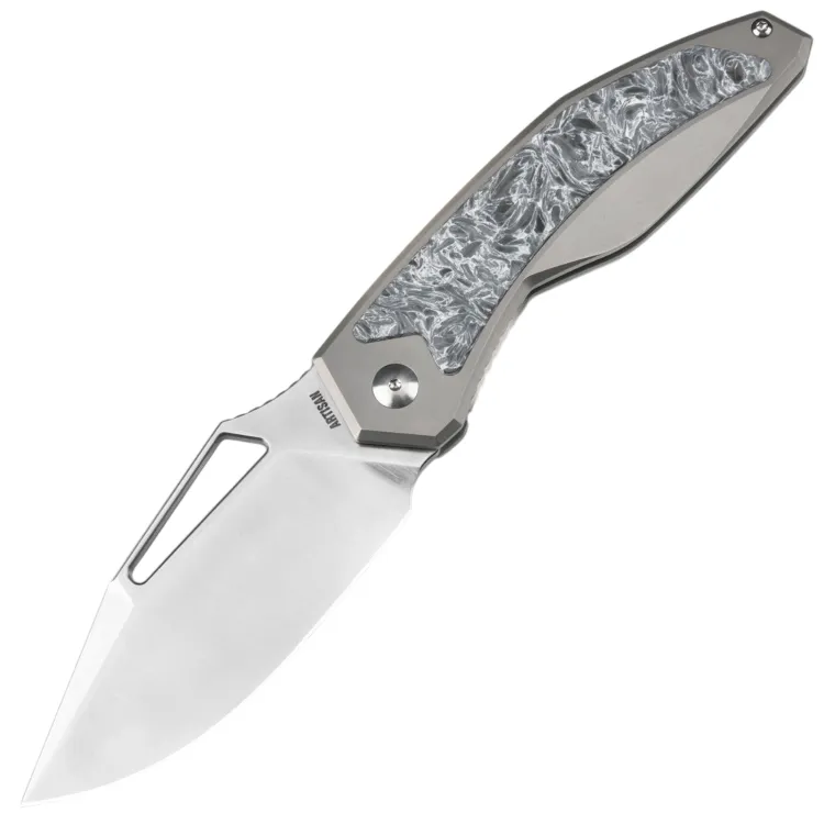 Нож Artisan Cutlery Fragarach сталь S90V рукоять Titanium/Polar Dark Matter FatCarbon