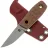 Нож PhantomTools Puukko mini сталь M390 рукоять Maroon canvas Micarta