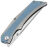 Нож Kansept Naska satin сталь S35VN рукоять Blue/Gray Titanium
