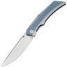 Нож Kansept Naska satin сталь S35VN рукоять Blue/Gray Titanium