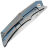 Нож Kansept Naska satin сталь S35VN рукоять Blue/Gray Titanium