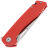 Нож SHOOZIZ XUN120 satin сталь D2 рукоять Red G10