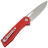 Нож SHOOZIZ XUN120 satin сталь D2 рукоять Red G10