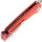 Нож SHOOZIZ XUN120 satin сталь D2 рукоять Red G10
