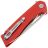 Нож SHOOZIZ XUN120 satin сталь D2 рукоять Red G10