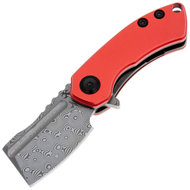 Нож Kansept Mini Korvid  сталь Damascus рукоять Red Aluminium