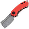 Нож Kansept Mini Korvid  сталь Damascus рукоять Red Aluminium