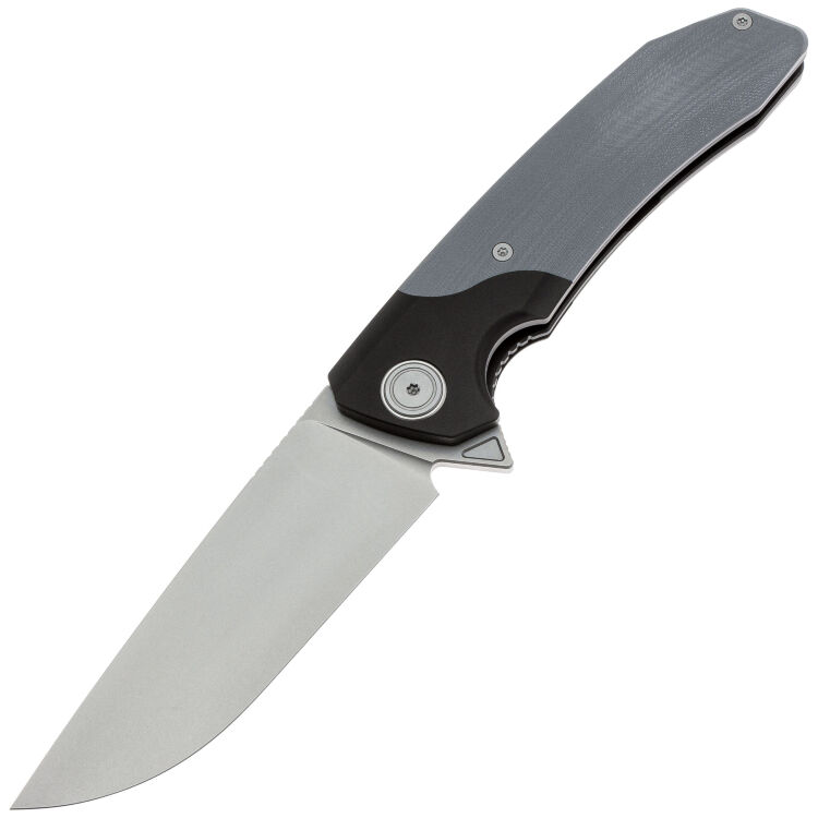 Нож Maxace Goliath 2.0 cталь 10Cr15CoMoV Stonewash рукоять Gray G10/Black Ti