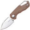 Нож MKM Isonzo Clip Point сталь M390 рукоять Natural Canvas Micarta (FX03M-3NC)