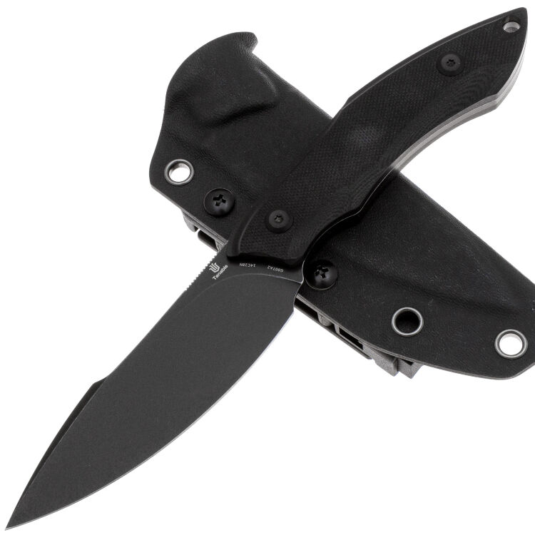 Нож Tenable Luccio blackwash сталь 14C28N рукоять Black G10