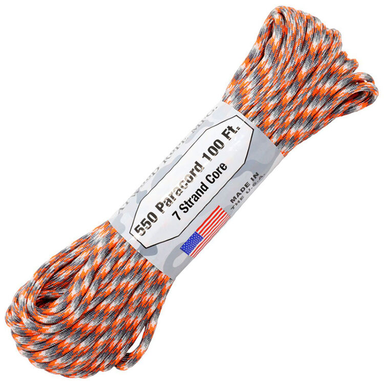 Паракорд Atwoodrope 550 Parachute Cord ion storm 30м (США)