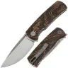 Нож Petrified Fish Beluga Mini сталь 14C28N рукоять Black/Orange Gmascus