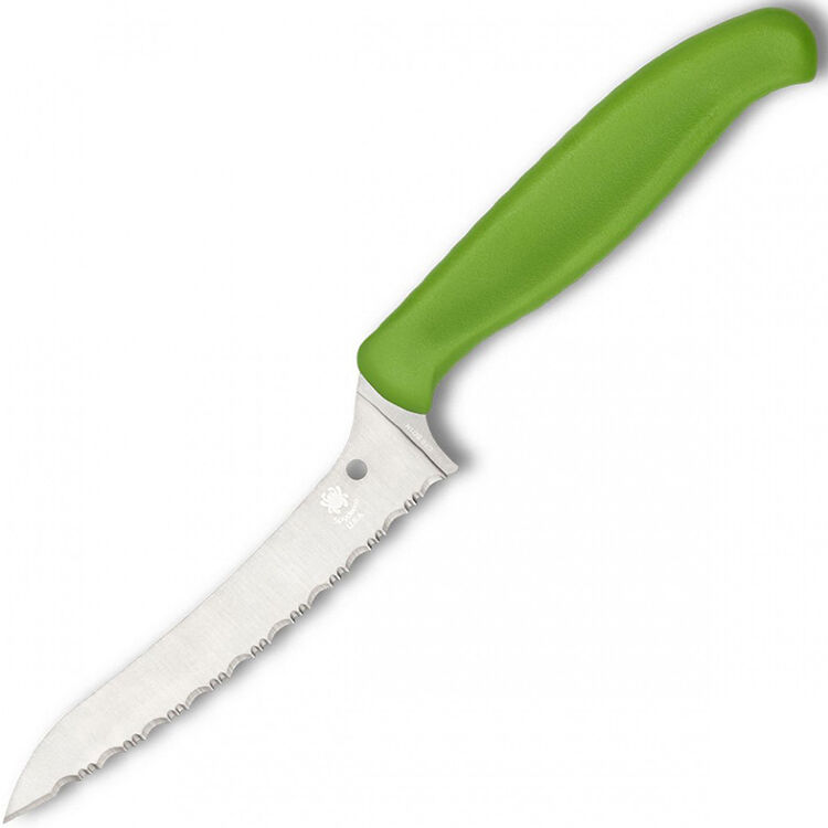 Кухонный нож Spyderco Z-Cut K14SGN cталь CTS-BD1, рукоять полипропилен