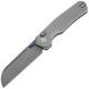 Нож Kunwu Chad stonewash сталь PM-60 рукоять Diamond Texture Gray Ti  (SX703T-1)