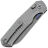 Нож Kunwu Chad stonewash сталь PM-60 рукоять Diamond Texture Gray Ti