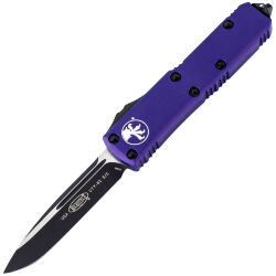 Нож Microtech UTX-85 S/E black сталь M390 рукоять Purple Aluminum (231-1PU)