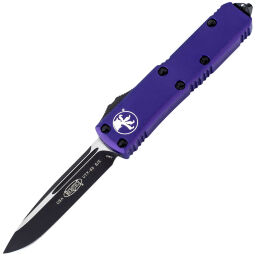Нож Microtech UTX-85 S/E black сталь M390 рукоять Purple Aluminum (231-1PU)