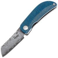 Нож Mcusta Petit сталь VG-10/Damascus рукоять Black/Blue Micarta (MC-0212D)