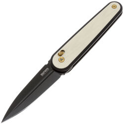 Нож SRM 251MB-GT2 black Ti-coat сталь N690 рукоять White G10/Aluminium