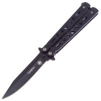 Нож Мастер-К Грифон сталь 420 рукоять черная сталь (MK207A)