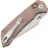 Нож Tenable Fenrir Crossbar Lock stonewash сталь Nitro-V рукоять Brown Micarta