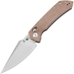 Нож Tenable Fenrir Crossbar Lock stonewash сталь Nitro-V рукоять Brown Micarta