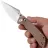 Нож Tenable Fenrir Crossbar Lock stonewash сталь Nitro-V рукоять Brown Micarta