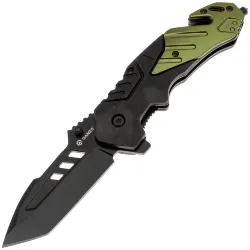 Нож Ganzo G629-GR cталь 8Cr14 рукоять Black PP/Olive Aluminum