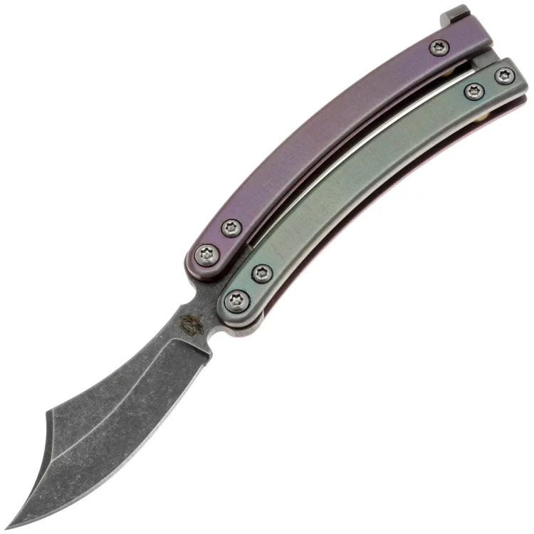 Нож-бабочка AtroposKnife Joker mini сталь N690 рукоять Titanium