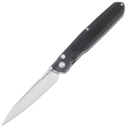 Нож Real Steel G5 Metamorph Button Lock satin сталь 14C28N рукоять Black G10 (7831B)