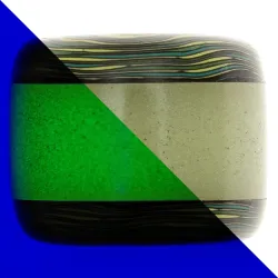 Бусина темлячная PhantomTools Green Damascus Carbon Fiber/люминофор