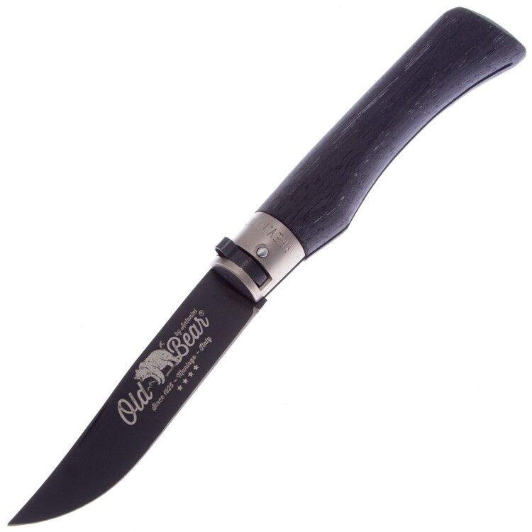 Нож Antonini Old Bear NSR XL сталь AISI 420 кольцо никель рукоять Laminate