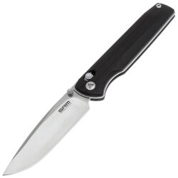 Нож SRM Terrier satin сталь D2 рукоять Black G10 (258L-GB)