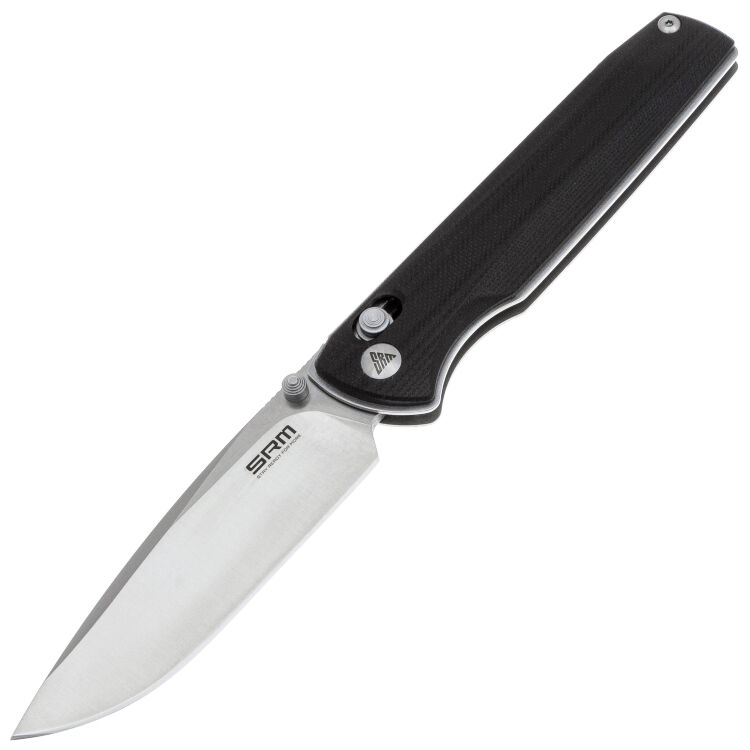 Нож SRM Terrier satin сталь D2 рукоять Black G10 (258L-GB)
