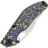 Нож North Mountain Blade Dwyer BBNM Bowie сталь SLD-Magic рукоять Joker Purple/Yellow CF