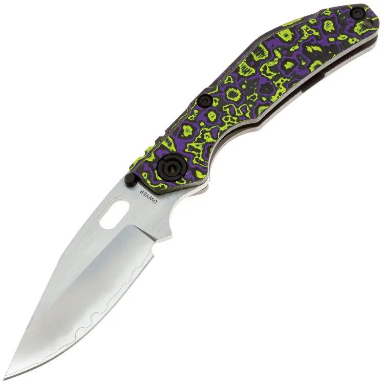 Нож North Mountain Blade Dwyer BBNM Bowie сталь SLD-Magic рукоять Joker Purple/Yellow CF