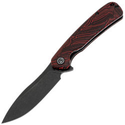 Нож Petrified Fish Rogue blackwash сталь 154CM рукоять Black/Red g-mascus