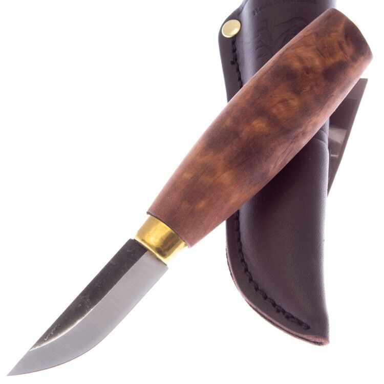 Нож Ahti Puukko Tikka сталь W75 Carbon steel рукоять карельская береза (14401)