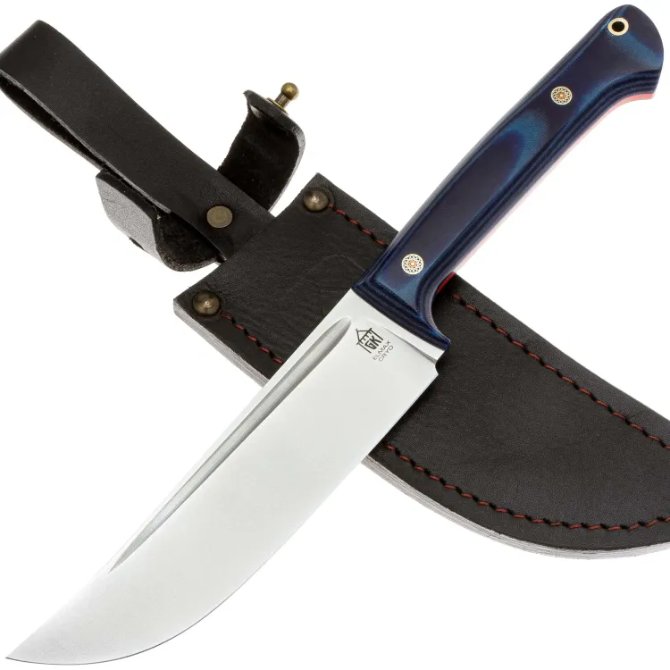 Нож Град Горький Пчак Малый сталь Elmax рукоять Blue Micarta