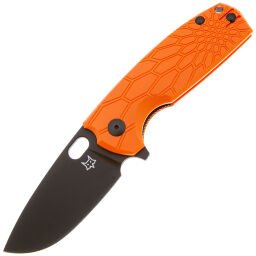 Нож FOX Core Vox Black сталь N690 рукоять Orange FRN (FX-604 OR)