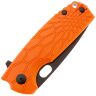 Нож FOX Core Vox Black сталь N690 рукоять Orange FRN (FX-604 OR)