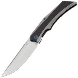 Нож Kansept Naska stonewash сталь S35VN рукоять Black/Gray Titanium