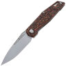 Нож Arkona Buran beadblast сталь M390 рукоять Mars Valley FatCarbon/Titanium