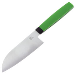 Нож кухонный Owl Knife мини Сантоку SA110 сталь N690 рукоять салатовый G10