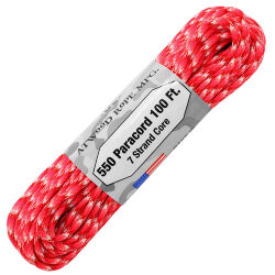 Паракорд Atwoodrope 550 Parachute Cord love 30м (США)