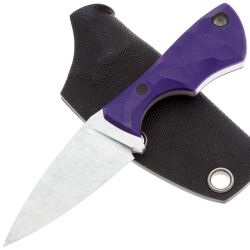Нож UralEDC ППШ сталь Elmax рукоять Purple G10