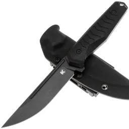 Нож Kristal Pogonya cталь VG-10 Blackwash рукоять Black G10