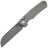 Нож Kunwu Chad stonewash сталь PM-60 рукоять Gray Ti