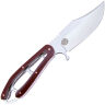 Нож 1-й Цех Сиськи сатин сталь 440C рукоять Микарта бордовая